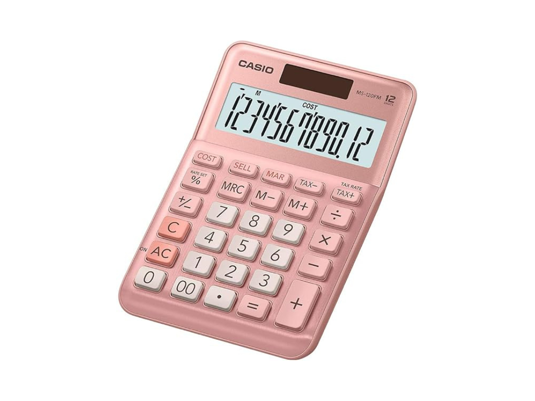 Buy Casio MS-120FM-PK-W-DP Digital Mini Desktop Calculator Pink, in Qatar Buy Casio MS-120FM-PK-W-DP Digital Mini Desktop Calculator Pink, in Qatar
